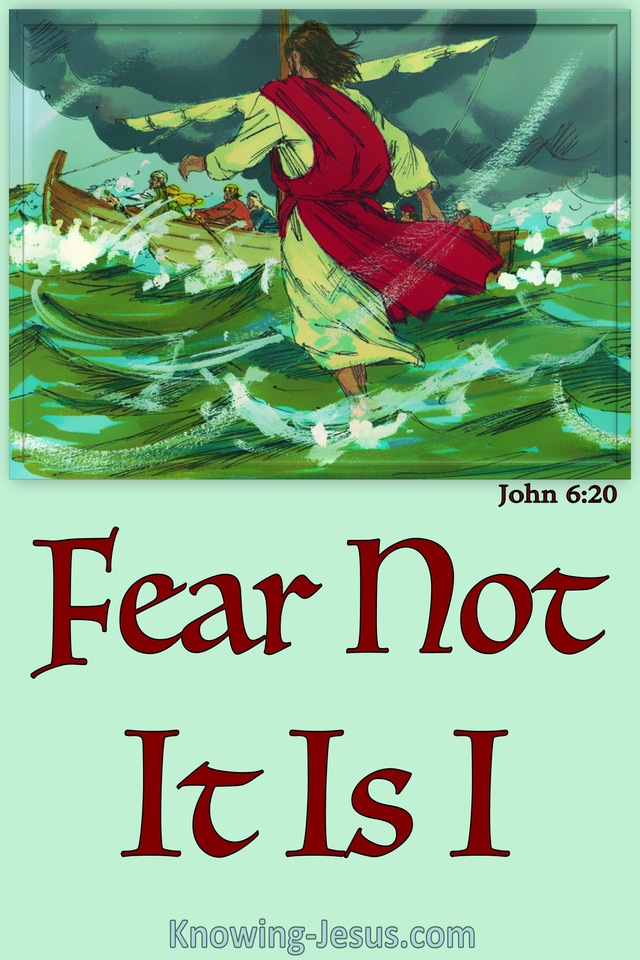 John 6:20 Fear Not It Is I (green)